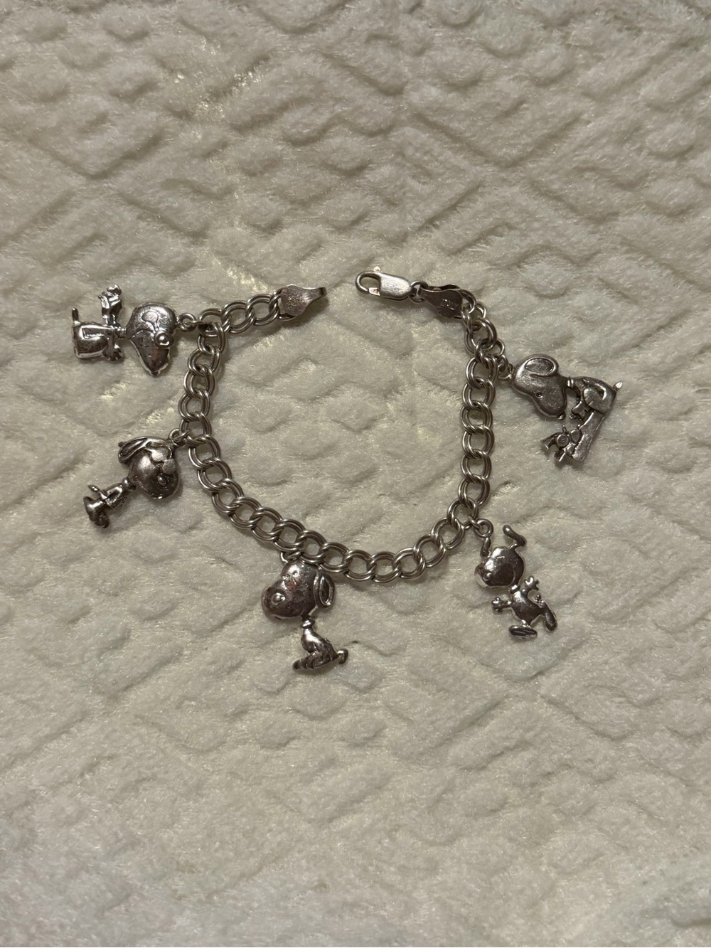 925 silver Snoopy Charm Bracelet - Women Accessories
